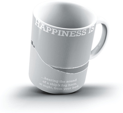 

Ucard Happiness Is2312 Bone China, Ceramic, Porcelain Mug(325 ml)