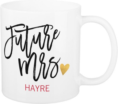 

Exoctic Silver Future Mrs.Hayre Ceramic Mug(325 ml), Black;red