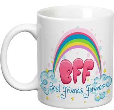 

Prithish Best Friends Forever Ceramic Mug(330 ml), Multicolor