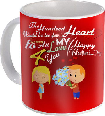 

SKY TRENDS Love Gifts For Your Special Valentine For Girlfriend Boyfriend Wounderful Wife Husband Friend Anniversary Birthday Design006 Ceramic Mug(325 ml), White