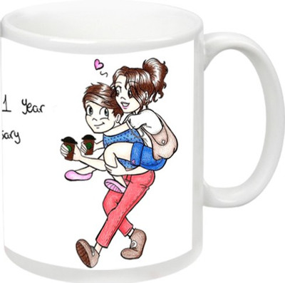 

KappoMania Friendship Mug Love Ceramic Mug(325 ml), Multicolor