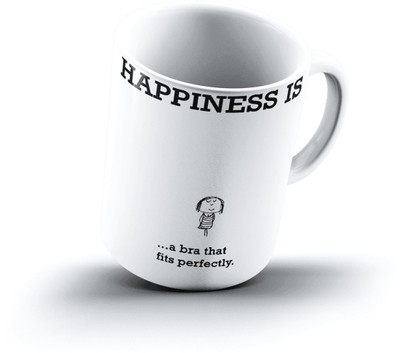 

Ucard Happiness Is2302 Bone China, Ceramic, Porcelain Mug(325 ml)