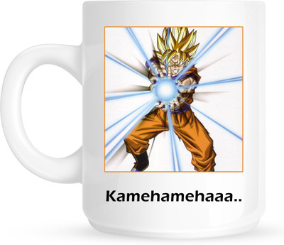 

HuppmeGift Kamehameha Goku White Ceramic Mug(350 ml)