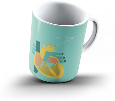 

Ucard Love & Hate186 Bone China, Ceramic, Porcelain Mug(325 ml), Multicolor