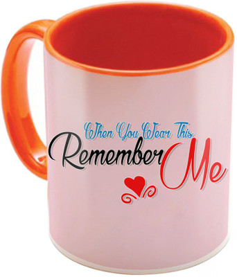 

SKY TRENDS Valentine Gift for Girlfriend Love Printed I Love U Forever Perfect for Her Him Wife Fiance Anniversary And Birthday STGD205 Ceramic Mug(325 ml), Orange