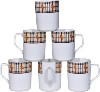 

Pearl Pooja-01 Bone China(Multicolor, Pack of 6)