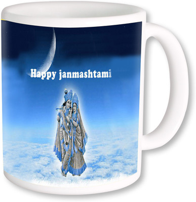 

PhotogiftsIndia Happy Janmashtami 001 Ceramic Mug(325 ml), Multicolor