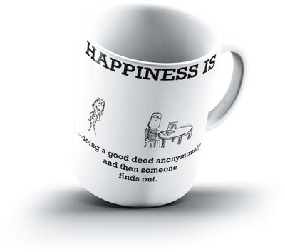 

Ucard Happiness Is1212 Bone China, Ceramic, Porcelain Mug(325 ml)