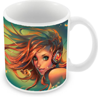 Sleep Nature's SN-MG-1876 Ceramic Mug(350 ml), Multicolor