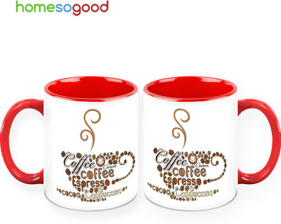 37% OFF on Homesogood Coffee Espresso (QTY 2) Ceramic Mug(325 ml, Pack of 2) 37% OFF on Homesogood Coffee Espresso (QTY 2) Ceramic Mug(325 ml, Pack of 2)