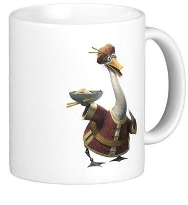 

Exoctic Silver Kung Fu Panda 16 Ceramic Mug(300 ml), Multicolor