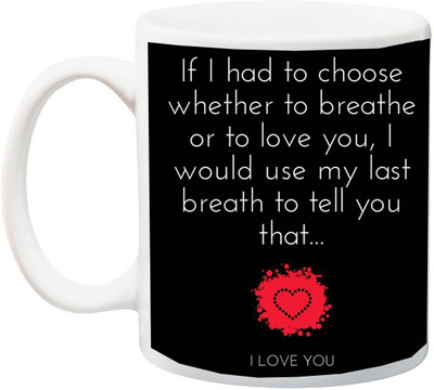 

ME&YOU Valentine's Day/Anniversary Gift for Husband/Wife,Boy/Girl Ceramic Mug(325 ml), Black