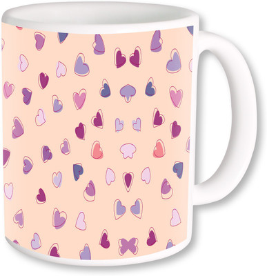 

Heyworlds gifts for heart design Ceramic Mug(325 ml), Multicolor