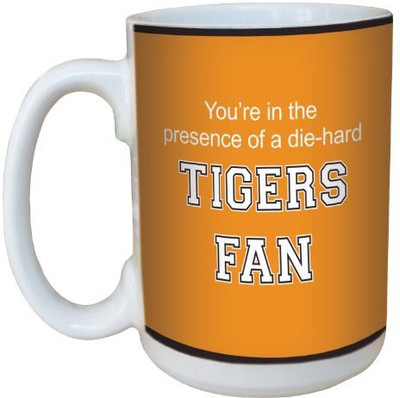 

Tree-Free Greetings Greetings lm44537 Tigers College Football Fan Ceramic with Full-Sized Handle, 15-Ounce Ceramic Mug(60 ml), Multicolor