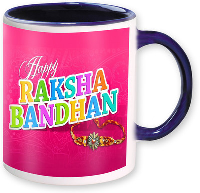 

PhotogiftsIndia Happy Raksha Bandhan 05 Ceramic Mug(325 ml), Multicolor