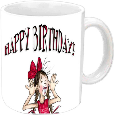 

Raj Laxmi cuddling girl b'day white Ceramic Mug(350 ml)
