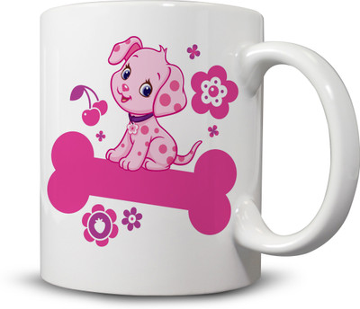 

Ackme Design Puppy Ceramic Mug(325 ml), Multicolor