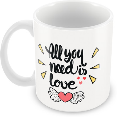 

Posterboy All you need is love Ceramic Mug(325 ml), Multicolor