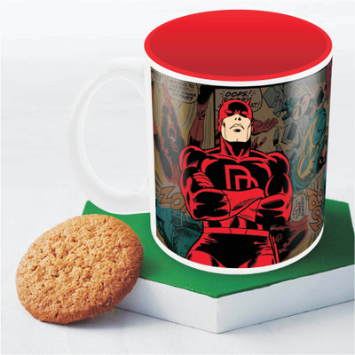 

Marvel Comics Daredevil red Officially Licensed Ceramic Mug(350 ml), Multicolor