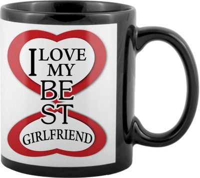 

SKY TRENDS World's Best Gifts For Valentine Girlfriend Boyfriend Friend Husband Wife Anniversary & Birthday Design Code 152 Ceramic Mug(325 ml), Black