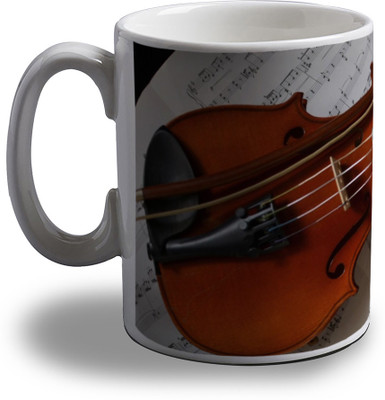 

Artifa Amazing Violin Porcelain, Ceramic Mug(350 ml), Multicolor