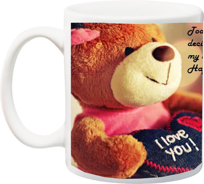 

ME&YOU Birthday Gift for Wife,Daughter,Girlfriend Ceramic Mug(350 ml), Multicolor