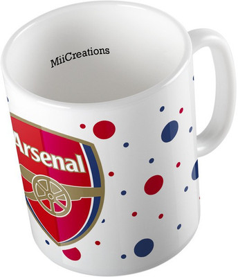 

MiiCreations Printed Football Team Ceramic Mug(325 ml), Multicolor