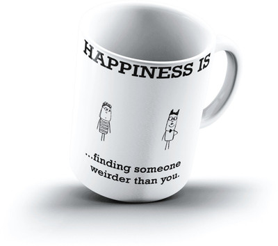 

Ucard Happiness Is2040 Bone China, Ceramic, Porcelain Mug(325 ml)