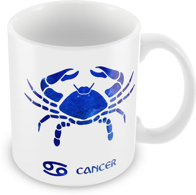 

PIXART Cancer Horoscopes Ceramic Mug(250 ml), White