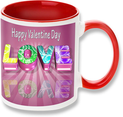 

PhotogiftsIndia happy valentine day with love 02 Ceramic Mug(325 ml), Multicolor