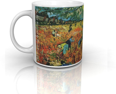 25% OFF on Seven Rays The Red Vineyard Vincent van Gogh Ceramic Coffee Mug