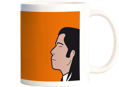 

Rangeele Inkers Pulp Fiction Art Ceramic Mug(300 ml), Multicolor