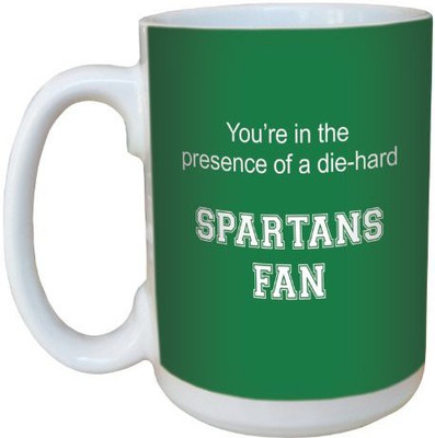 

Tree-Free Greetings Greetings lm44785 Spartans College Basketball Ceramic with Full-Sized Handle, 15-Ounce Ceramic Mug(60 ml), Multicolor