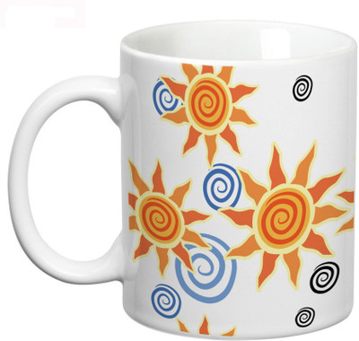 

Prithish Abstract Design 33 Ceramic Mug(330 ml), Multicolor