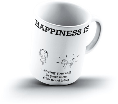 

Ucard Happiness Is1263 Bone China, Ceramic, Porcelain Mug(325 ml)