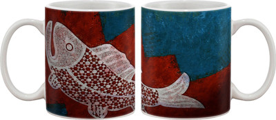 

Artifa Fish Art Porcelain, Ceramic Mug(350 ml), Multicolor