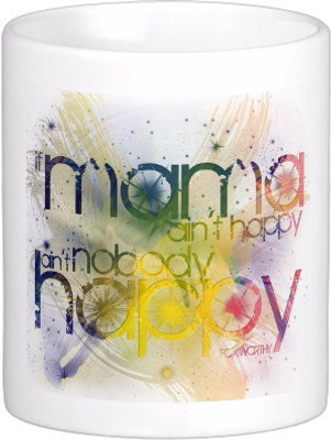 

Exoctic Silver All Occasion 0035 Ceramic Mug(300 ml), Multicolor