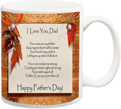

ME&YOU Gift for Daddy Ceramic Mug(325 ml), Multicolor