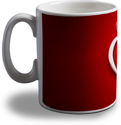 

Artifa Red Hearts Porcelain, Ceramic Mug(350 ml), Multicolor