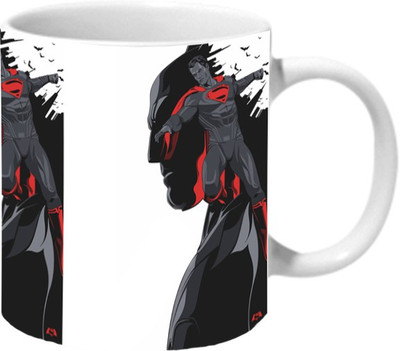 

Mooch Wale Knight Super Shadow Ceramic Mug(325 ml), Multicolor