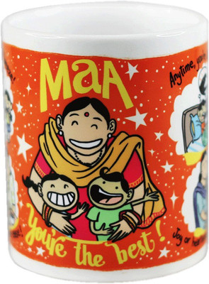 

Chumbak Best Mum Ceramic Mug(300 ml), Multicolor
