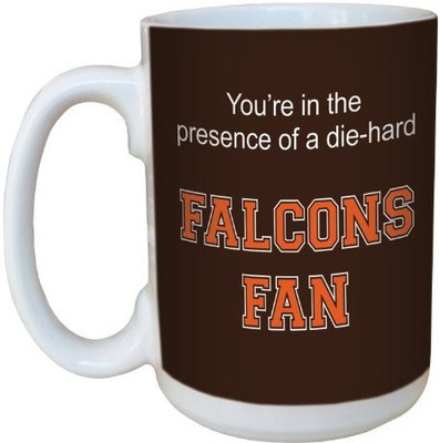 

Tree-Free Greetings Greetings lm44394 Falcons College Football Fan Ceramic with Full-Sized Handle, 15-Ounce Ceramic Mug(60 ml), Multicolor