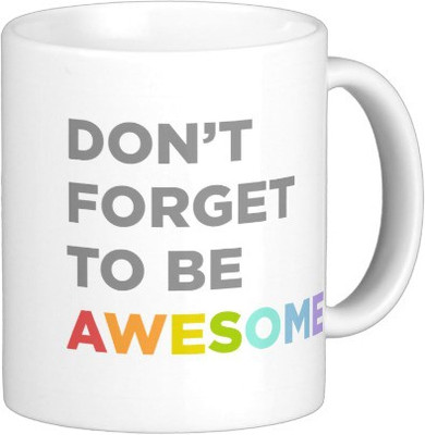 

Exoctic Silver MUG10 Ceramic Mug(250 ml), White