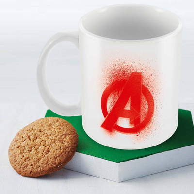 

Posterboy Avengers Logo Red Officially Licensed (Pack Of 1) Ceramic Mug(350 ml), Multicolor