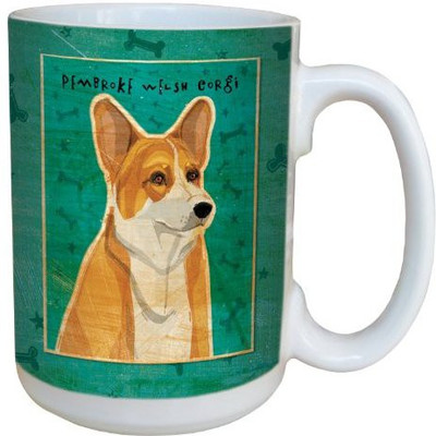 

Tree-Free Greetings Greetings sg44044 Pembroke Welsh Corgi by John W. Golden Ceramic with Full-Sized Handle, 15-Ounce Ceramic Mug(60 ml), Multicolor