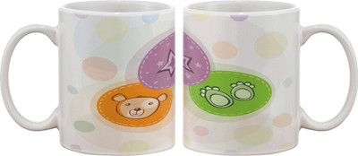 

Artifa Bear , Paws And Star Porcelain, Ceramic Mug(350 ml), Multicolor
