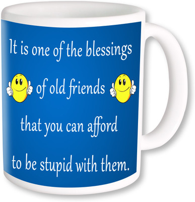 PhotogiftsIndia Happy Friendship Day 093 Ceramic Mug(350 ml), Multicolor