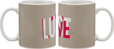 

Artifa Love And Lust Porcelain, Ceramic Mug(350 ml), Multicolor