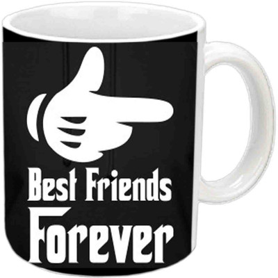 

Raj Laxmi Best Friends Forever White Ceramic Ceramic Mug(3.5 ml)