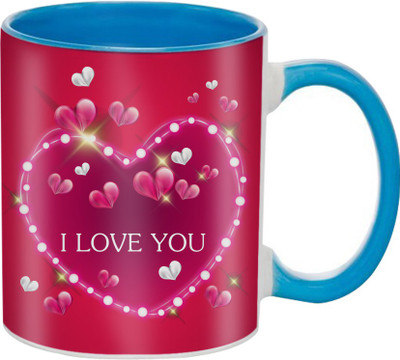 

SKY TRENDS Great Romantic Love Best Gifts For Valentine Day For Girlfriend Boyfriend Fiance Wife Husband, Anniversary,Christmas, Design 086 Ceramic Mug(325 ml), Multicolor